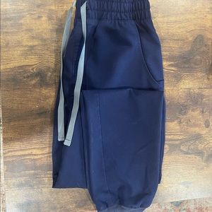 Figs Zamora high waisted jogger scrubs NAVY